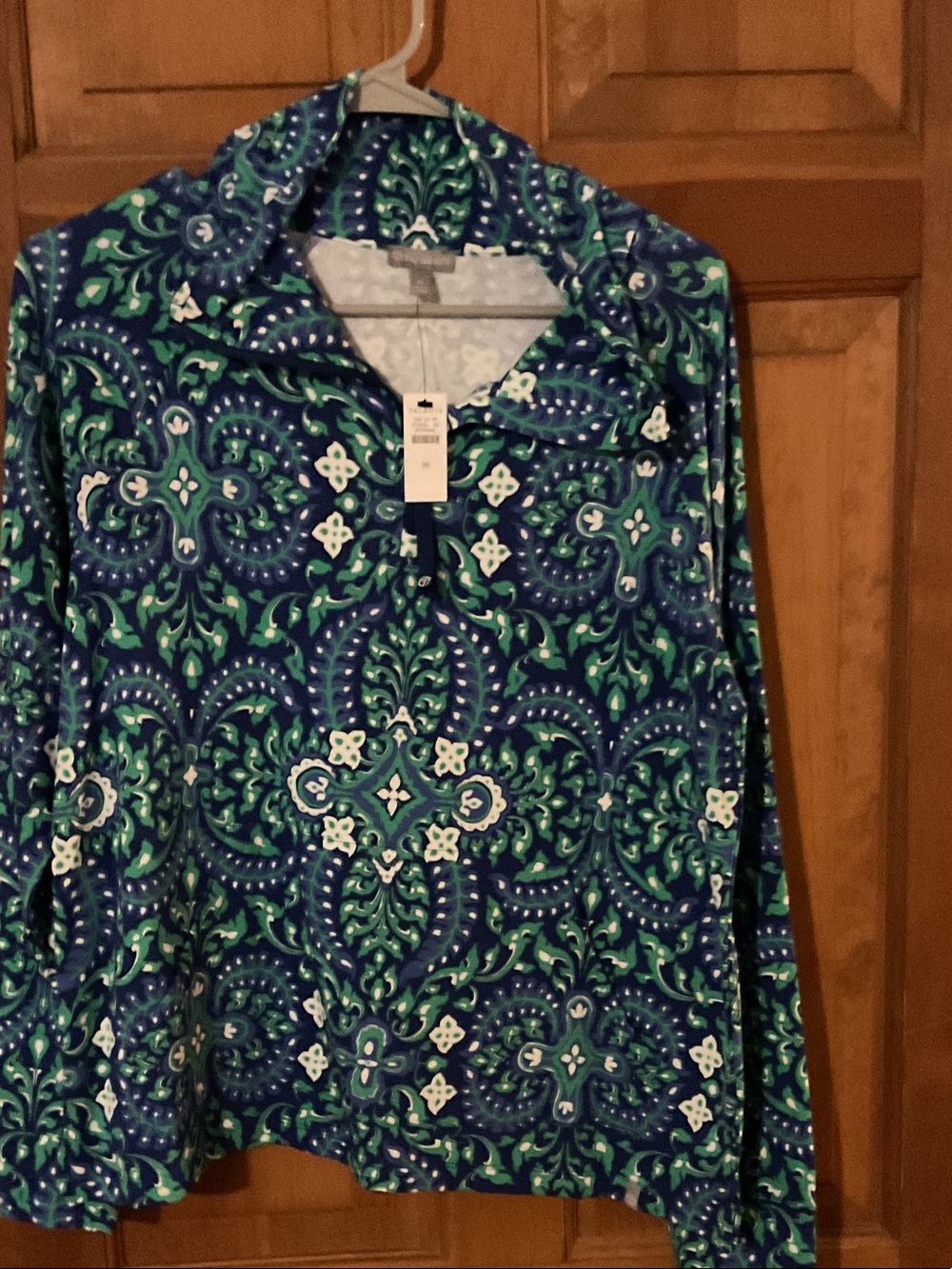 Talbots multi color top size M